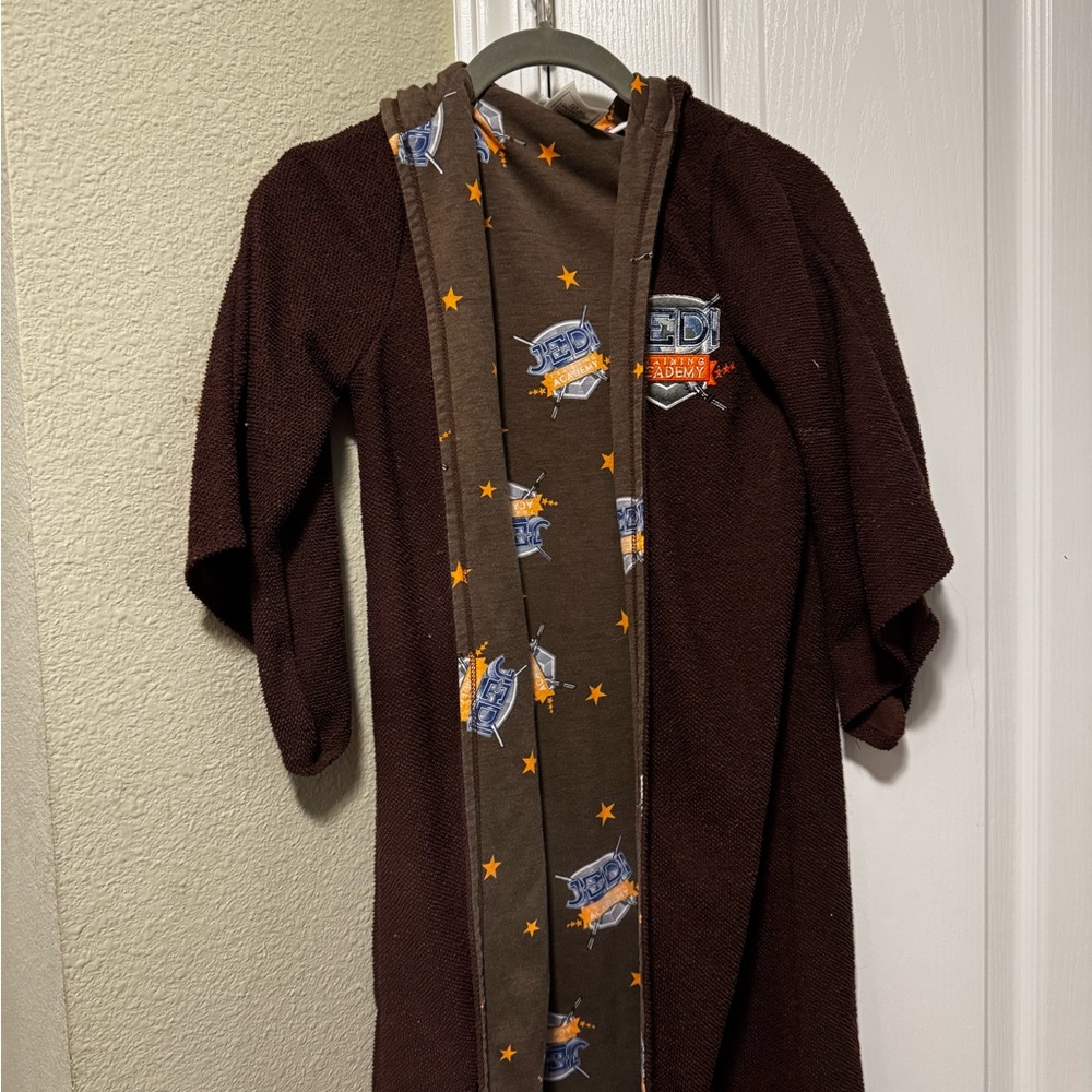 Disney parks child small Brown Jedi Academy Robe with Star Wars Design